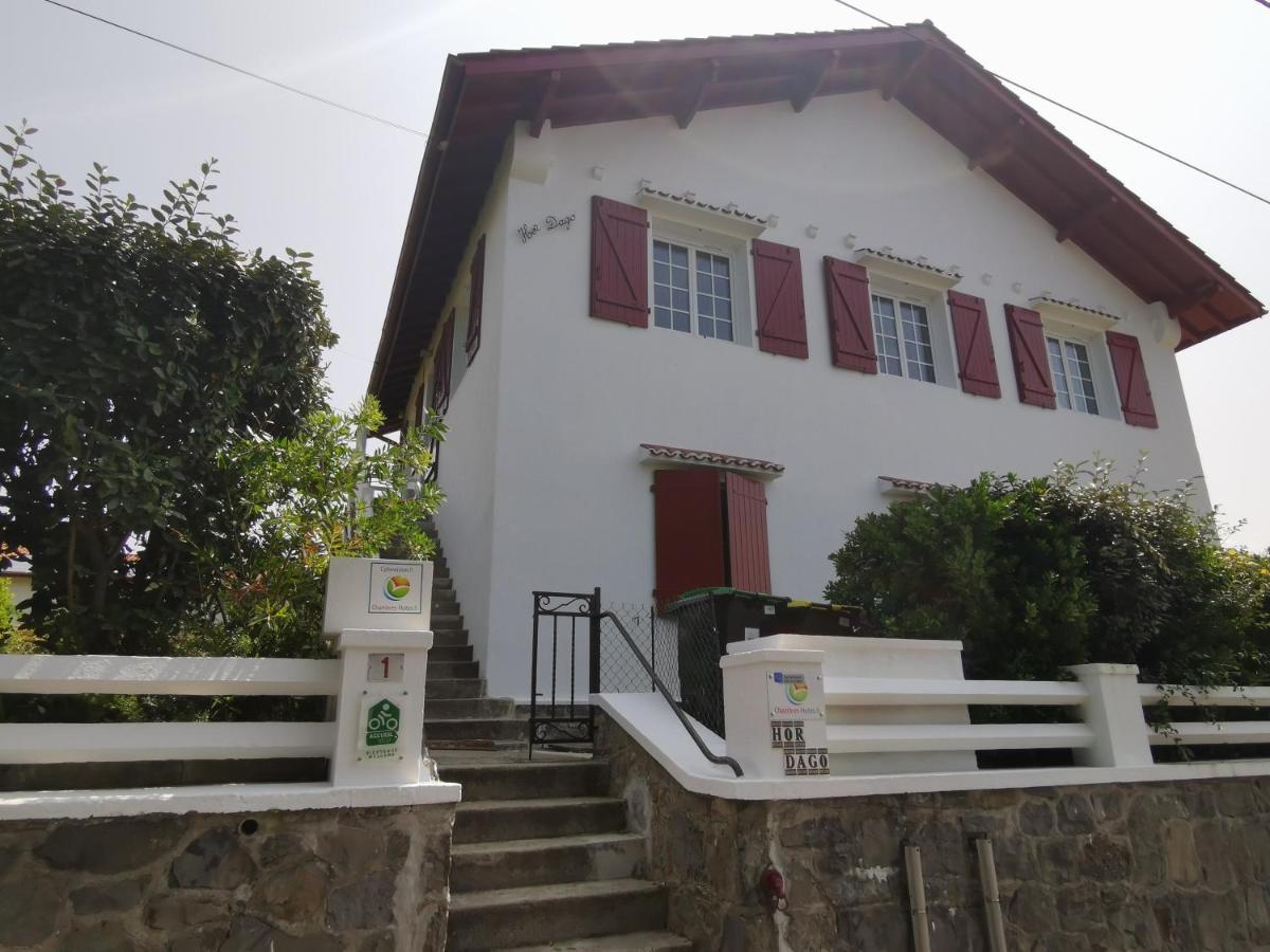 Chambres D'Hotes "Hor Dago" Pres De La Gare D'Hendaye Avec Le Petit-Dejeuner Exteriör bild